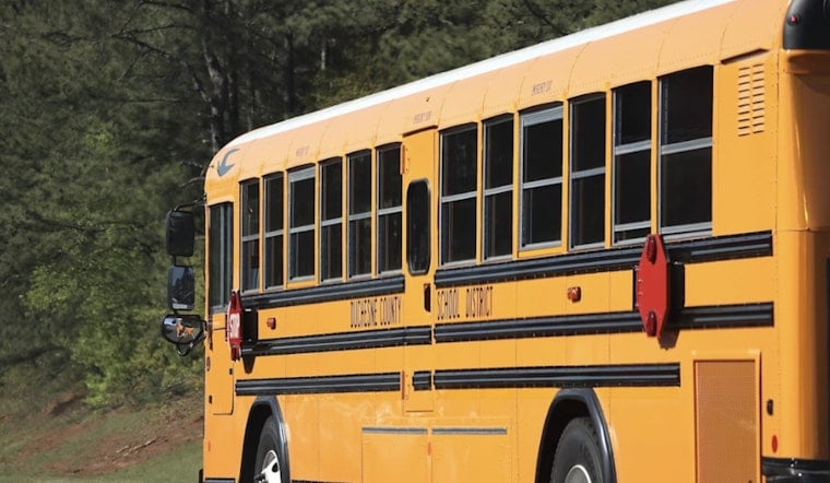 Semi-Truck Slams Into CCSD School Bus on I-215 in Henderson, Kids Aboard