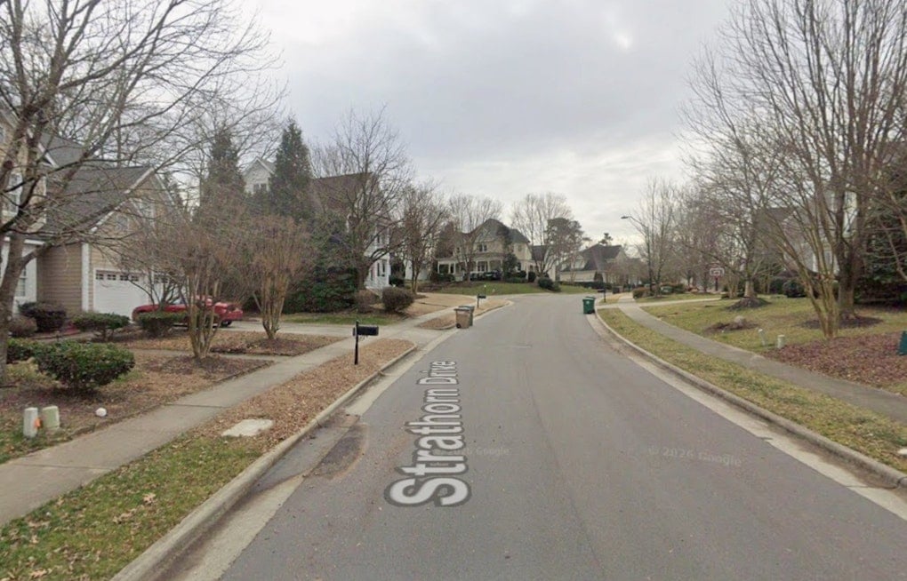 Severe Storms Spark Two-Alarm House Fire on Cary's Strathorn Drive