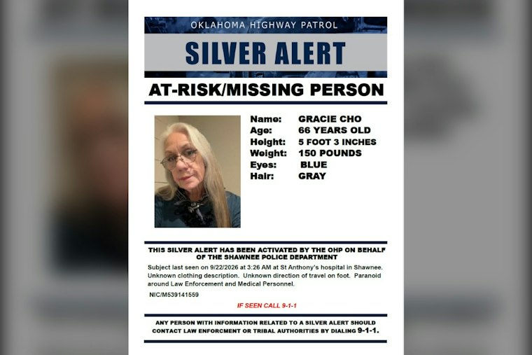 Shawnee Silver Alert Seeks Gracie Cho, 66, Gone on Foot From Hospital