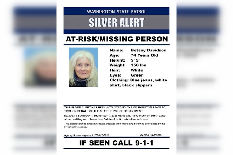 Silver Alert Issued for Seattle Woman, 74, Last Seen Walking Rainier Ave S