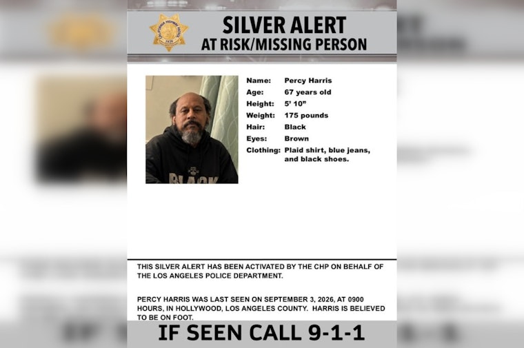 Silver Alert Seeks Percy Harris, 67, Missing on Foot in North Hollywood