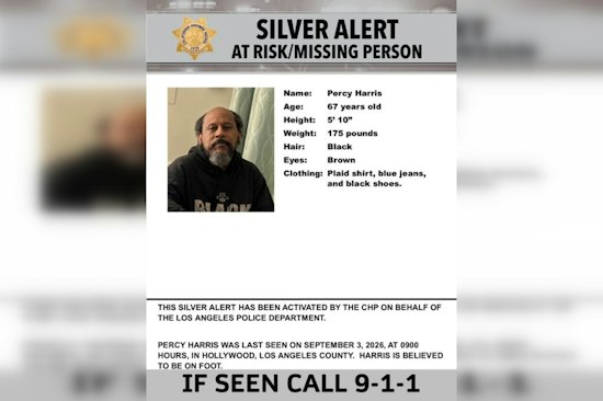 Silver Alert Seeks Percy Harris, 67, Missing on Foot in North Hollywood