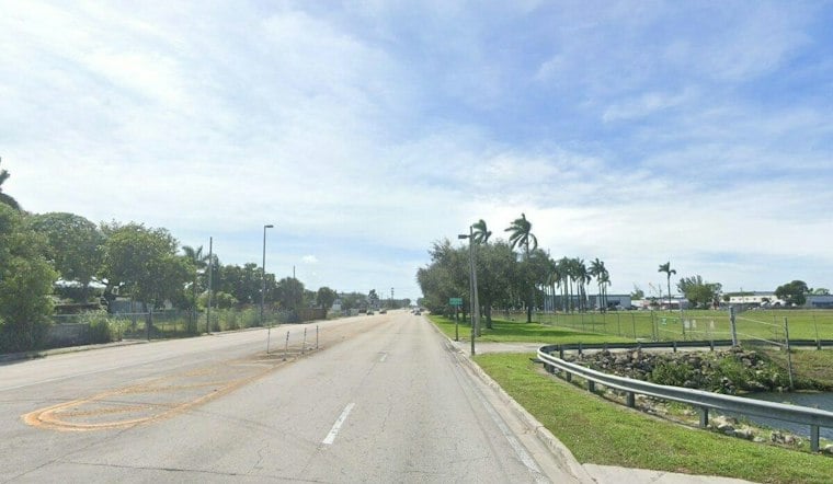 Sinkhole Swallows NW 79th Street in Miami-Dade, Traps Truck and Sedan