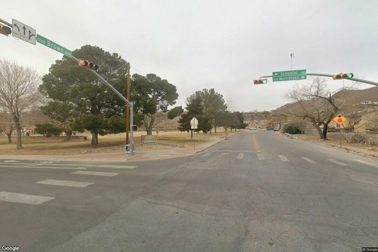 Sinkhole Swallows Street Near El Paso High School After Heavy Rains
