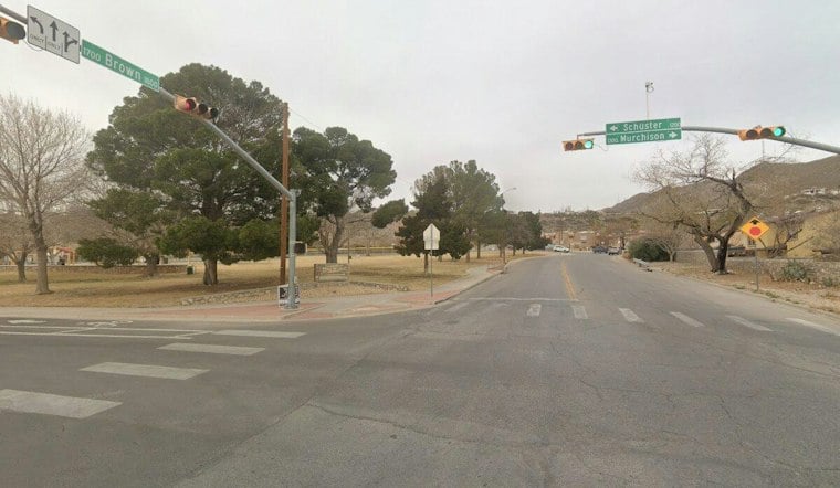 Sinkhole Swallows Street Near El Paso High School After Heavy Rains