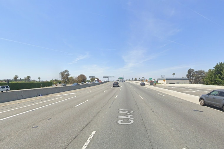Solo Crash on Corona's 91 Freeway Kills One, Temporarily Closes Westbound Lanes