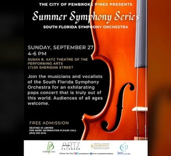 South Florida Symphony Caps Pembroke Pines Concert Series With Free Pops Finale