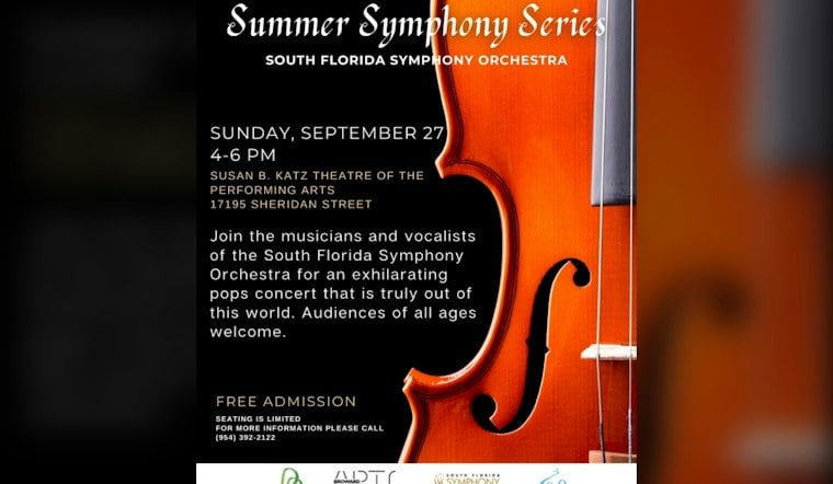 South Florida Symphony Caps Pembroke Pines Concert Series With Free Pops Finale