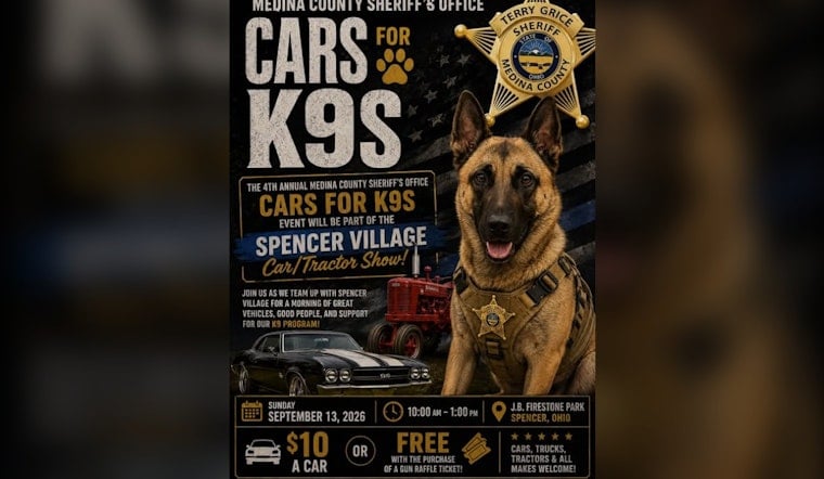 Spencer, Ohio Hosts Cars for K9s Show to Fund Medina County Police Dogs