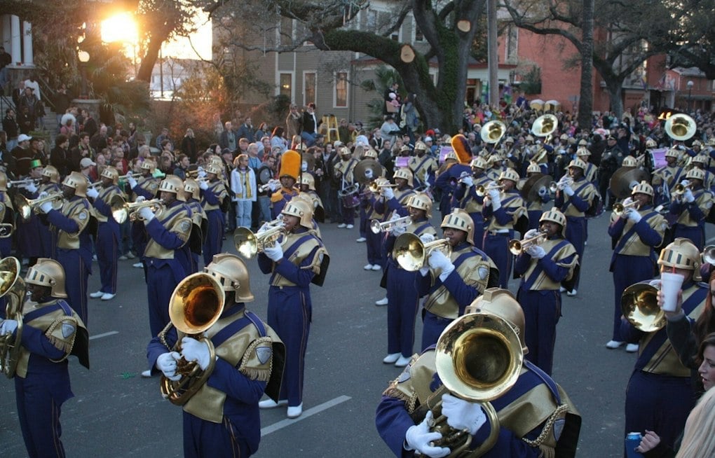 St. Augustine Alumni Band Joins Bacchus Parade for School's 75th Year