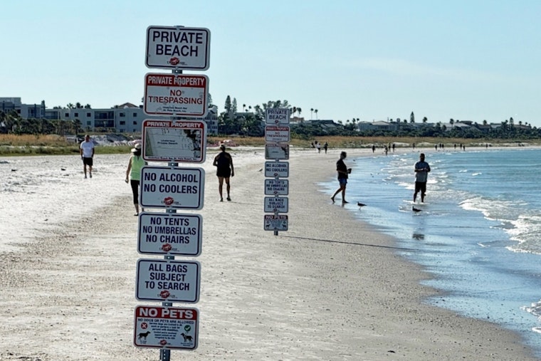 St. Pete Beach Sand Fight Pits Hotel's Signs Against Public Access Claims
