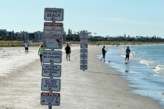 St. Pete Beach Sand Fight Pits Hotel's Signs Against Public Access Claims