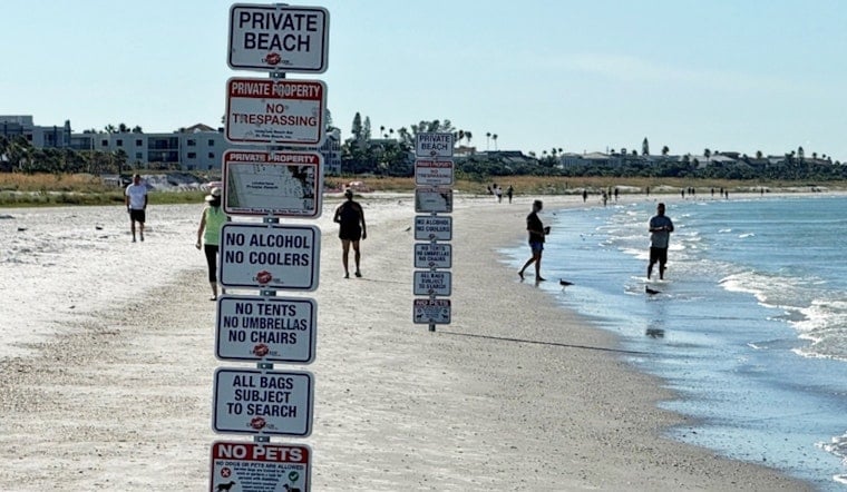 St. Pete Beach Sand Fight Pits Hotel's Signs Against Public Access Claims