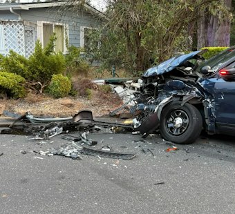 Stolen Semi-Truck Rams Patrol Cars in Everett, Injuring Four Officers
