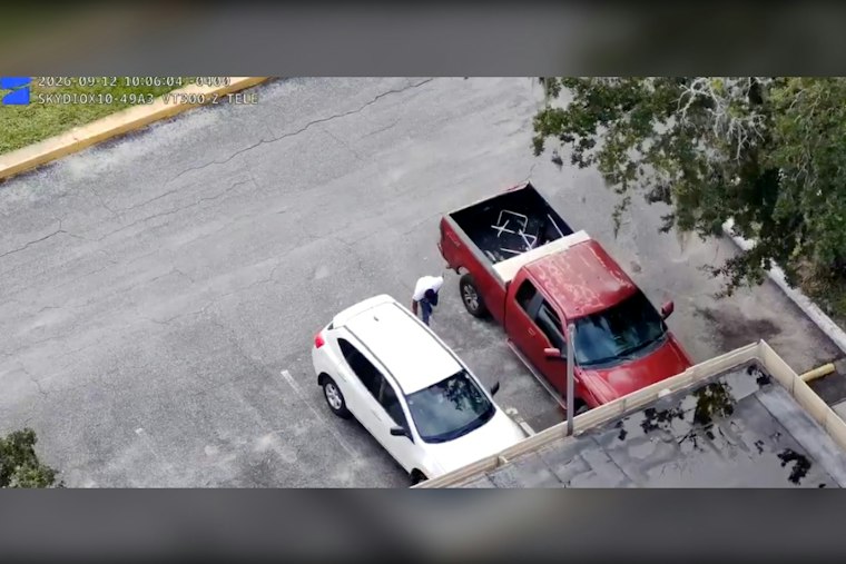 Tampa Man Trespassed From Home Sneaks Back, Slashes Tire, Gets Drone-Tracked