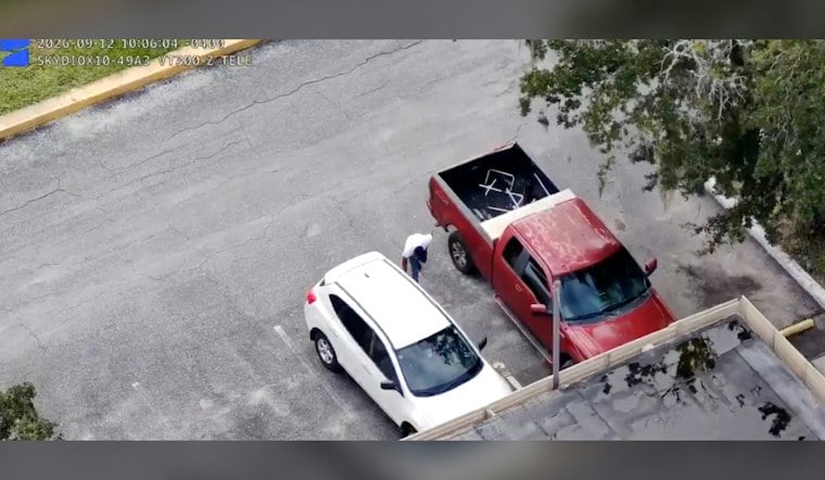Tampa Man Trespassed From Home Sneaks Back, Slashes Tire, Gets Drone-Tracked