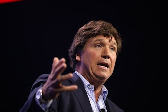 Tucker Carlson Says He'd Never Vote for Mike Rogers, Even at Gunpoint