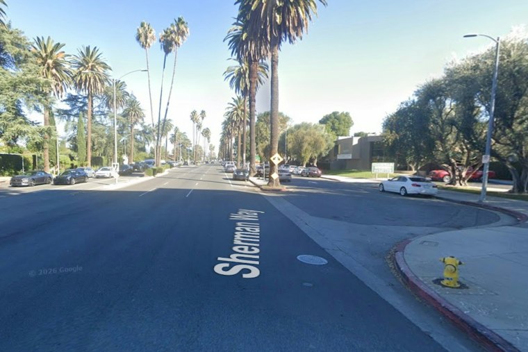 Two Cars Slam Into Metro Bus on Reseda's Sherman Way, One Person Taken to Hospital