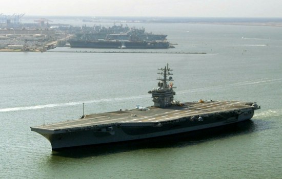 Two Navy Aviators Eject Off Virginia Coast, Four Sailors Hurt in Carrier Mishap