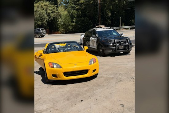Two-Vehicle Crash Near Idyllwild Road Traps Rider During Labor Day Enforcement