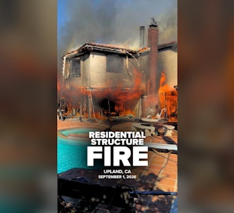 Upland Home Splits in Half During Residential Fire
