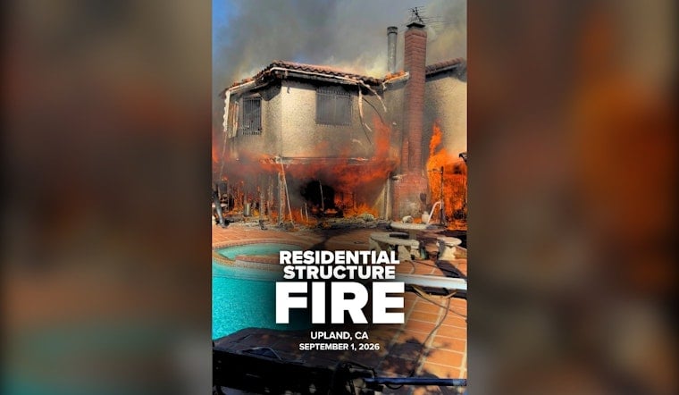 Upland Home Splits in Half During Residential Fire