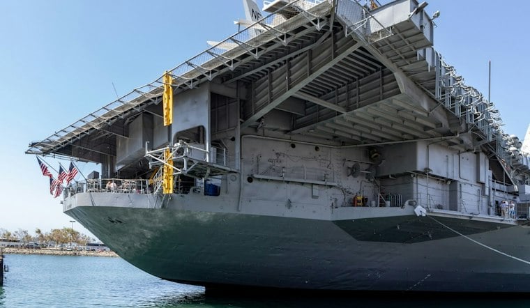 USS Midway's Jingle Jets Returns With 1 Million Lights, Talking Tree Named Tinsel