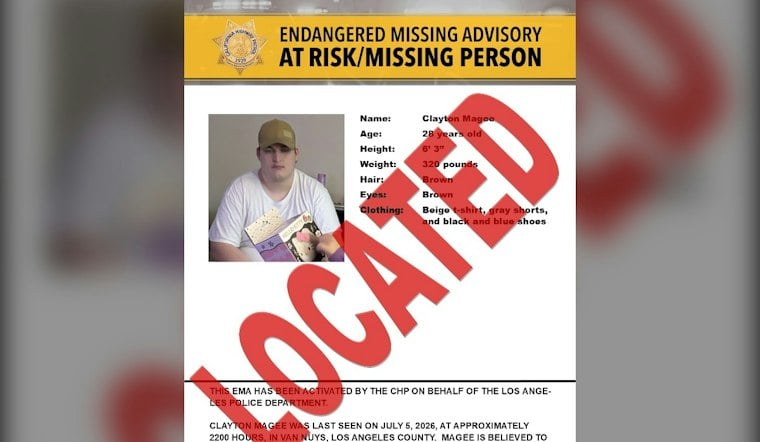 Van Nuys Man, 28, Located After Two-Month Statewide Search