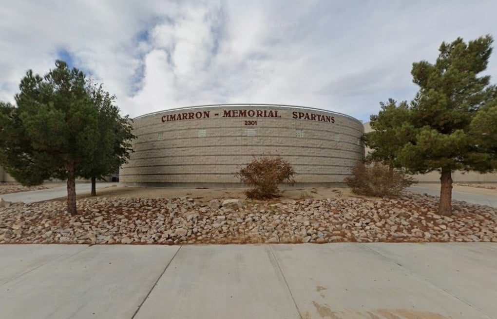 Water Leak Forces Cimarron-Memorial High School Online Friday in West Las Vegas