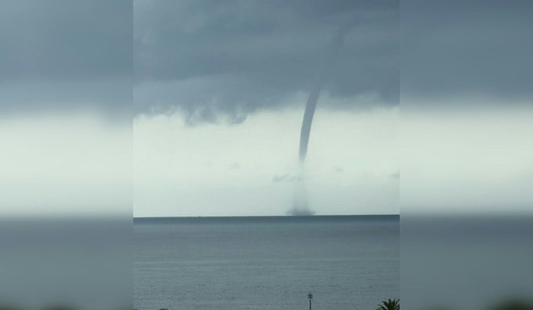 Waterspout Spotted Off Clearwater's Sand Key Park as Officer Warns Beachgoers to Steer Clear