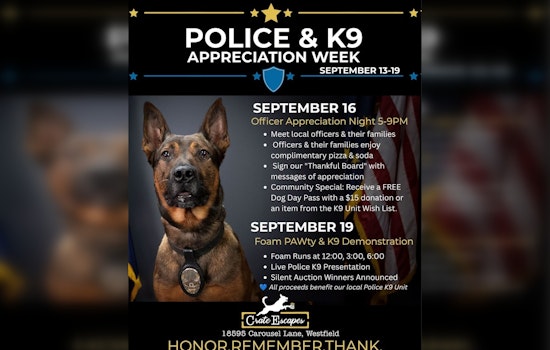 Westfield's Police & K9 Appreciation Week Turns a Dog Bar Into a Fundraiser