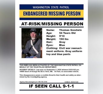 Yelm Man, 54, Vanishes From Civil War Reenactment Camp in Gray Uniform