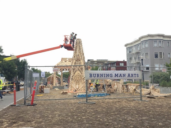 Photo: Temple Installation At Patricia's Green Today