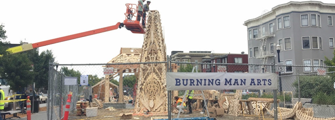 Photo: Temple Installation At Patricia's Green Today