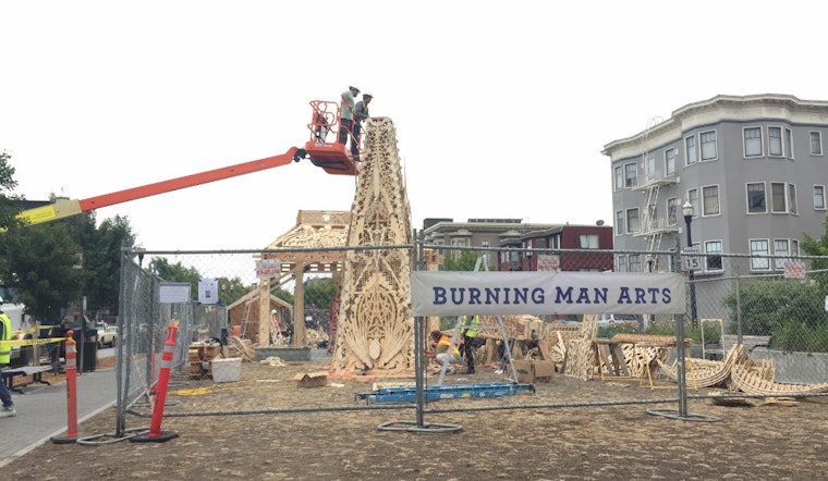 Photo: Temple Installation At Patricia's Green Today