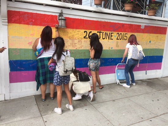 Rainbow Mural On Irving Commemorates Marriage Equality Ruling