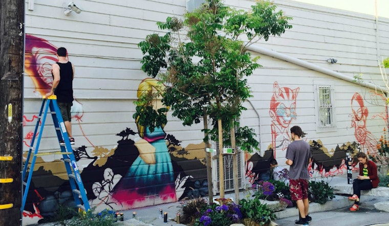Artist Sam Flores Debuts New Mural In Linden Alley