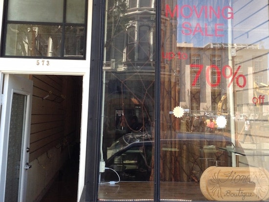 FYI: Fiona's Boutique Closes Up Shop