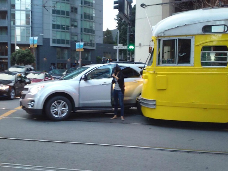 Photo: Woman Tried Left Turn From Right Lane, Hit The F-Market