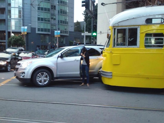 Photo: Woman Tried Left Turn From Right Lane, Hit The F-Market
