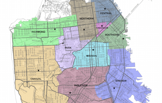 Citywide SFPD Redistricting To Take Effect Sunday