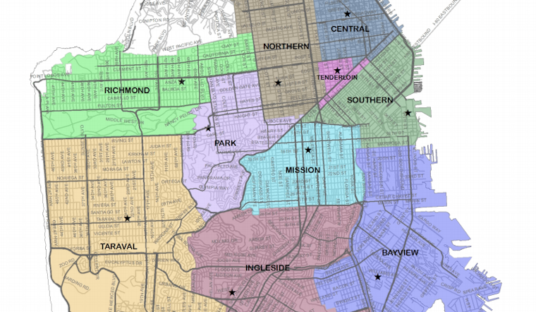 Citywide SFPD Redistricting To Take Effect Sunday