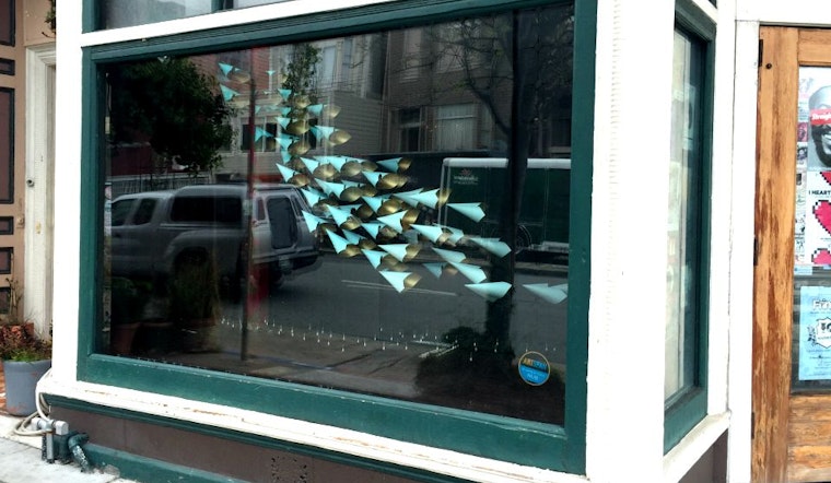 New Window Installation "Taking Flight" Goes Up At Madrone Art Bar