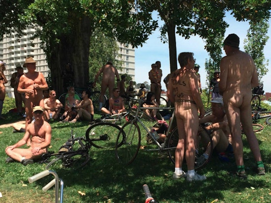 Brace For Bicyclists In The Buff Today