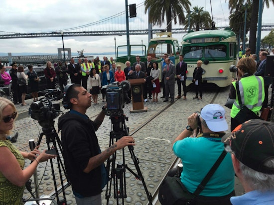 Bigwigs, Neighbors Gather For Ceremony To Launch E-line