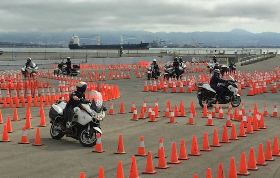 Motorcycle Training And Skills Competition Full Of Twists And Turns