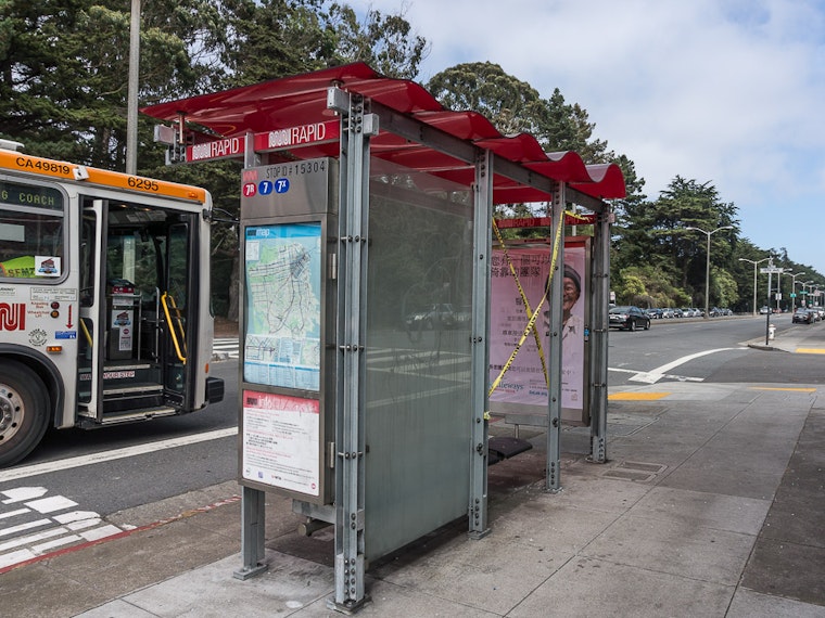 Muni Bus Shelters Vandalized Along Lincoln Way