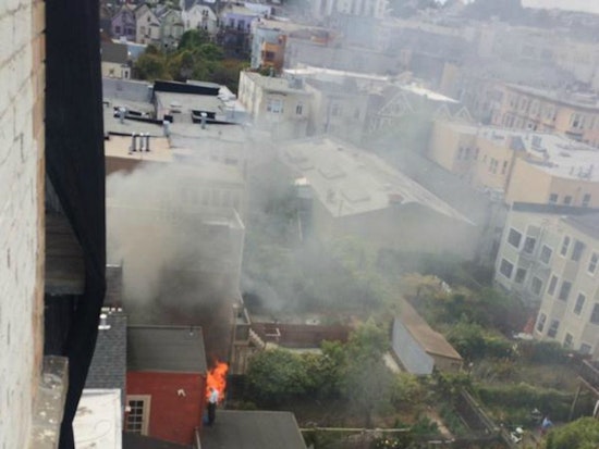Fire Breaks Out On Fulton Street Near Alamo Square [Updated]