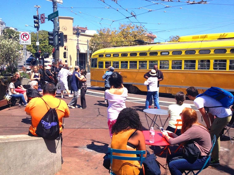 Photo: Weekend Swing Dancing And Music At Jane Warner Plaza