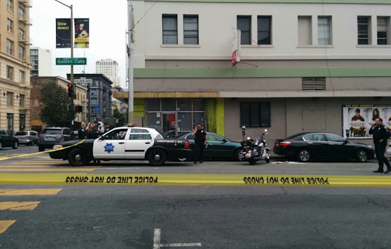 Volvo Collides With Motorcycle Officer At Golden Gate & Leavenworth